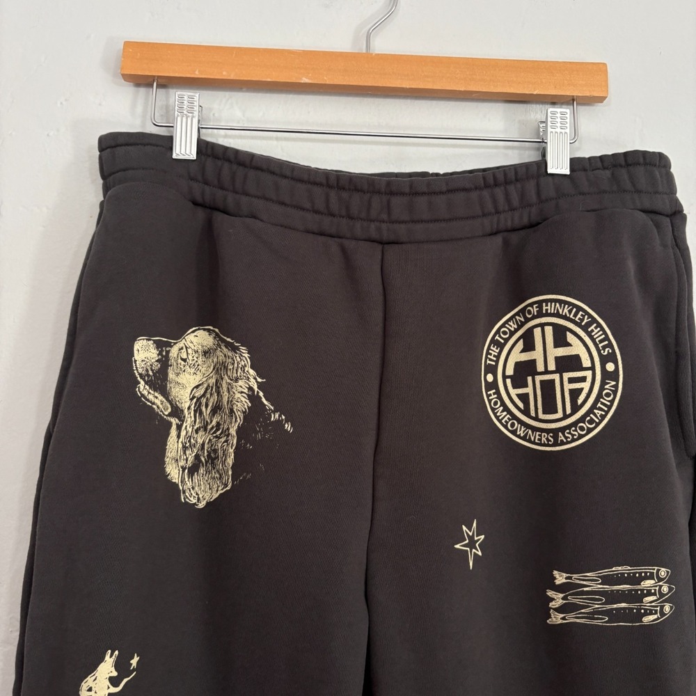 The Burbs Movie Joggers Men Size Large Charcoal Gray Tom Hanks 80s - Picture 3 of 11